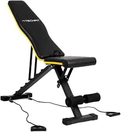 TechFit Banco Ajustable para Pesas (Plano/Inclinado/Declinado)