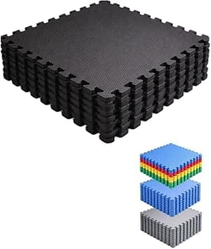 JARDIN202 Esterilla Fitness Puzzle, 4 Piezas de 60x60 cm (1,44 m²)