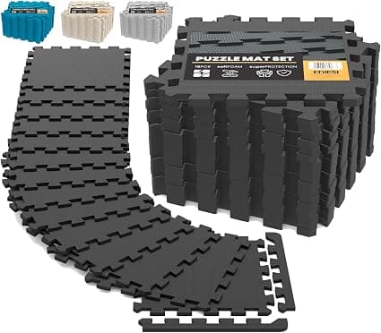 EDIESI Suelo Gimnasio Tatami, 18 Piezas de 30x30 cm