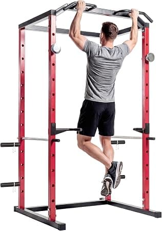 SPORTNOW Jaula de Potencia Musculación, Rack para Sentadillas, Carga 460 kg